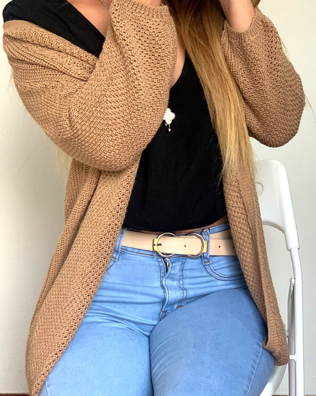 Cardigan Essential - Camel