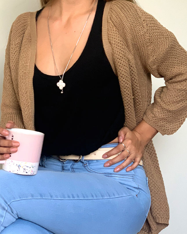 Cardigan Essential - Camel