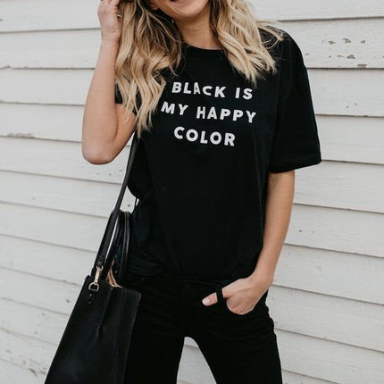 Polo Mujer - Black is my happy color