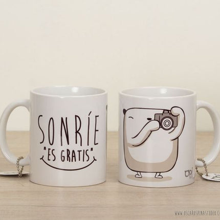 Taza personalizada - Sonríe