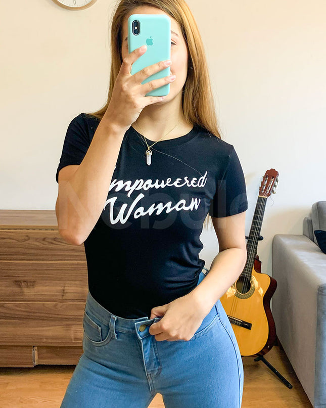 Polo Barú - Empowered Woman - Negro