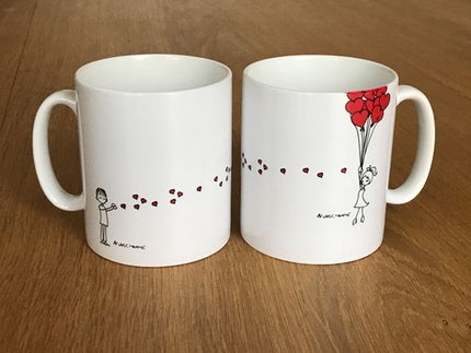 Taza personalizada - Corazones