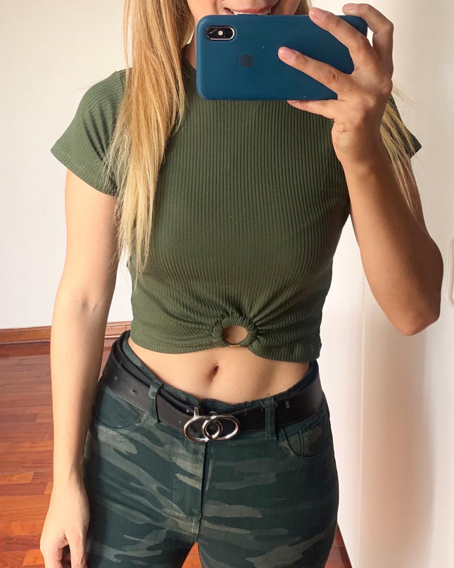 Polo Circulo - Verde Oscuro