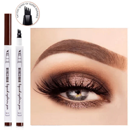 Plumón Lápiz Cejas Delineador Microblading - Brown