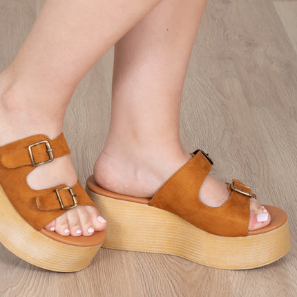 Sandalias Casuales Mujer Oradea - Camel
