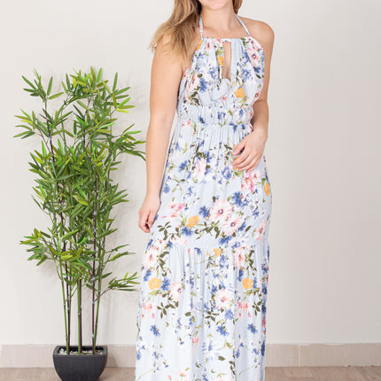 Maxivestido P-Eliza - Celeste