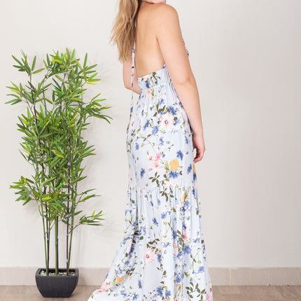 Maxivestido P-Eliza - Celeste