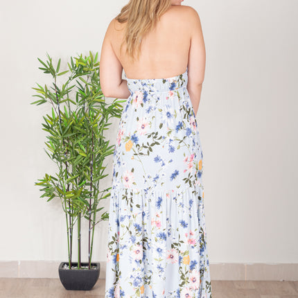Maxivestido P-Eliza - Celeste