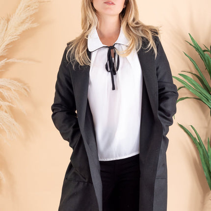 Abrigo Dalila - Negro. (Pre-Venta)