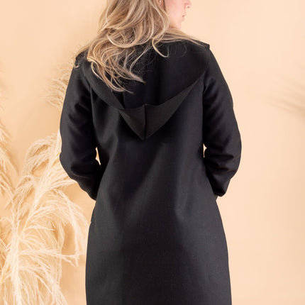 Abrigo Dalila - Negro. (Pre-Venta)