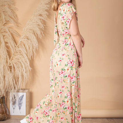 Maxivestido P-Madison - Beige