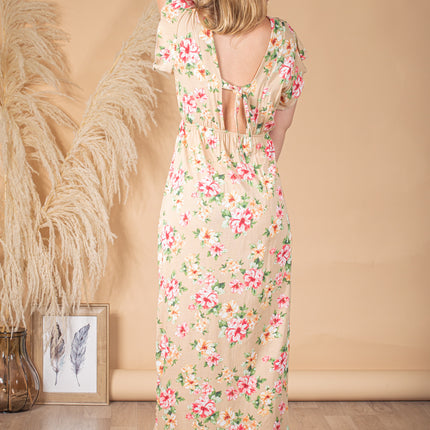 Maxivestido P-Madison - Beige