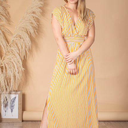 Maxivestido P-Claire - Mostaza