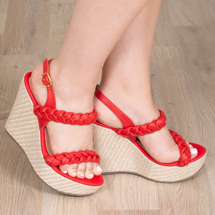 Sandalias Mujer Monterrey - Rojo