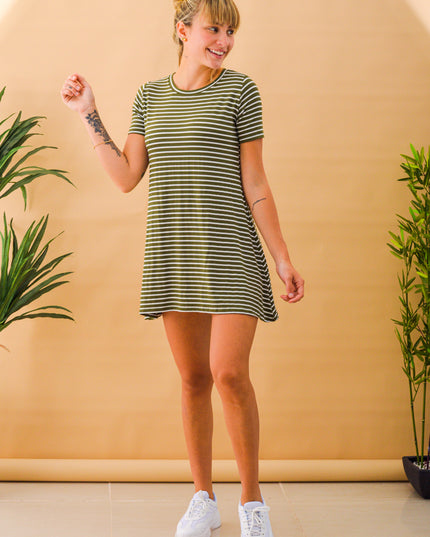 Vestido Barvara - Militar