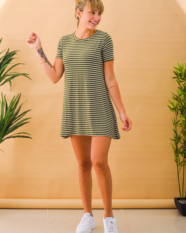 Vestido Barvara - Militar