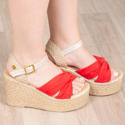 Sandalias Mujer Sofia - Rojo