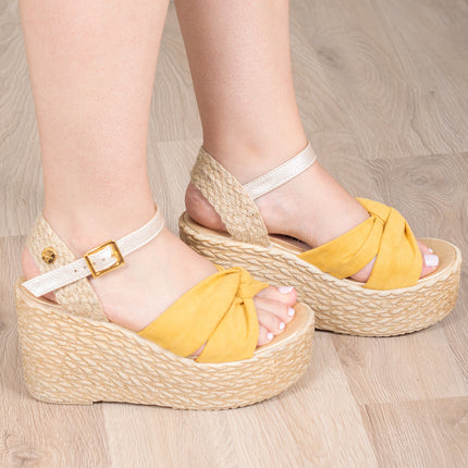 Sandalias Mujer Sofia - Mostaza