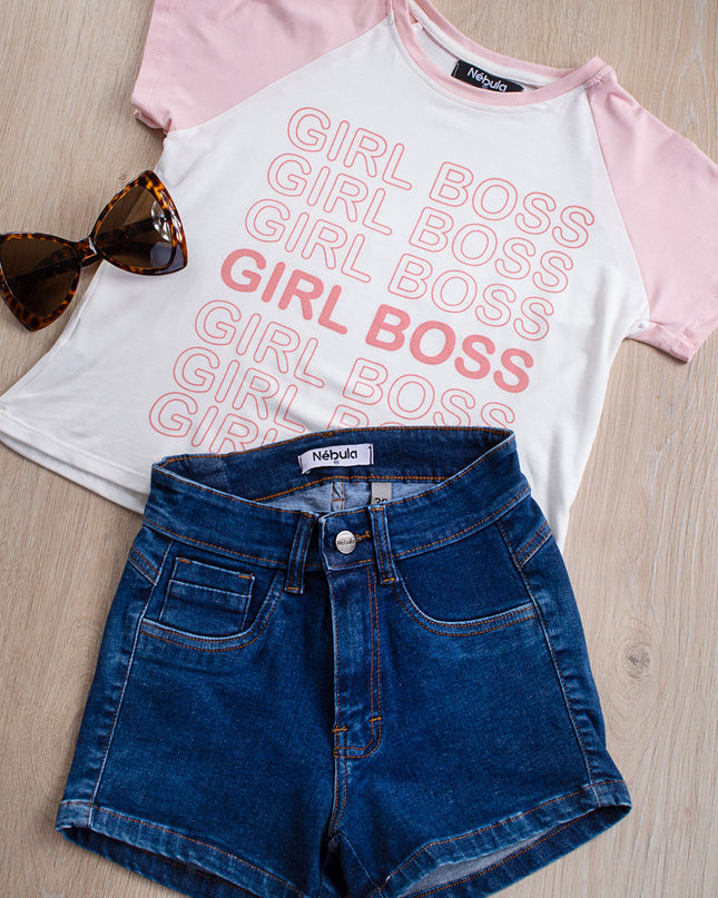 Polo Sunset - Girl Boss - Rosado
