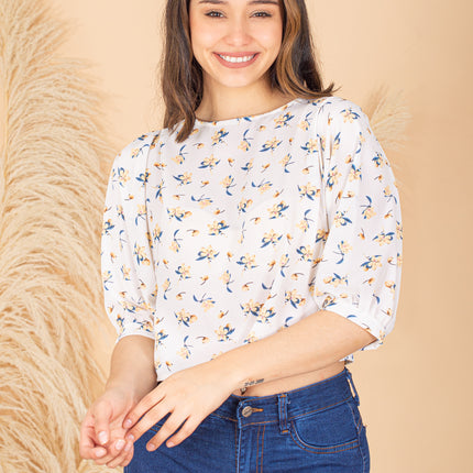 Blusa Alhe - Crema