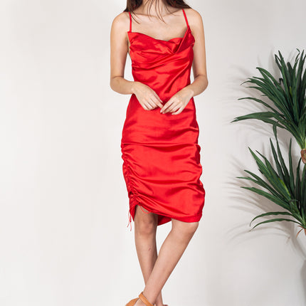 Vestido P-Satin - Rojo