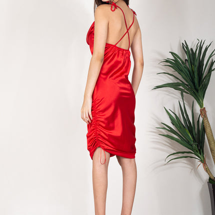 Vestido P-Satin - Rojo