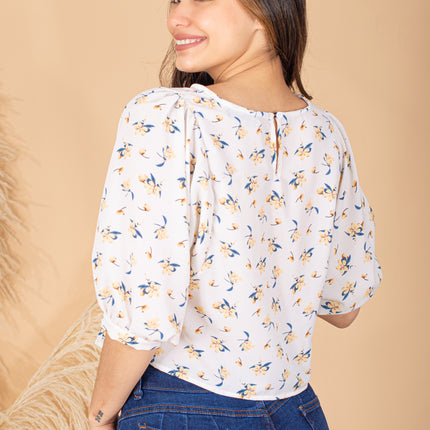 Blusa Alhe - Crema