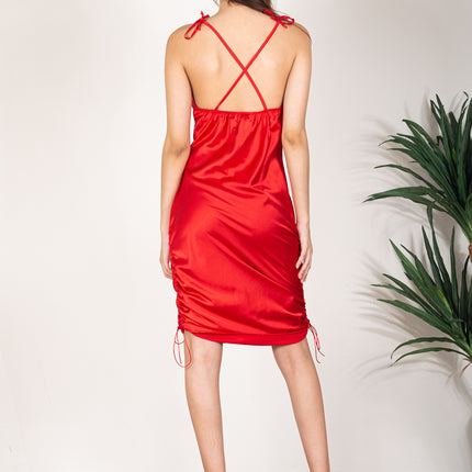 Vestido P-Satin - Rojo