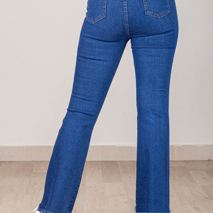 Pantalón Acampanado - Azul Cristal Roto