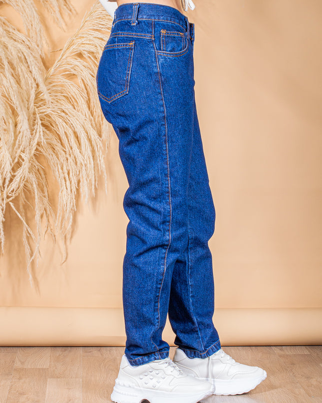 Pantalon Mom 2.0 - Azul Oscuro