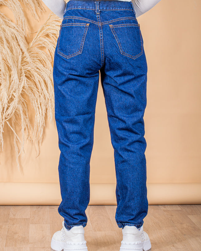Pantalon Mom 2.0 - Azul Oscuro
