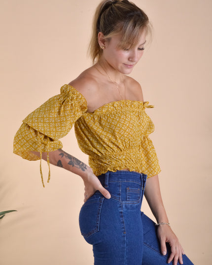 Blusa Marissa - Mostaza