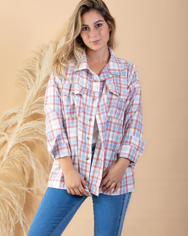 Blusa Leñadora - Rosado