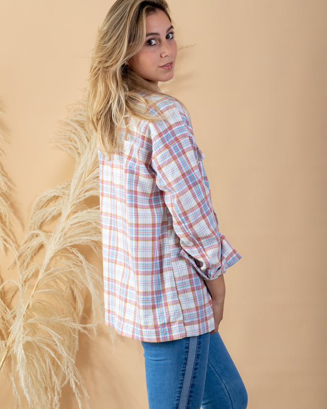 Blusa Leñadora - Rosado