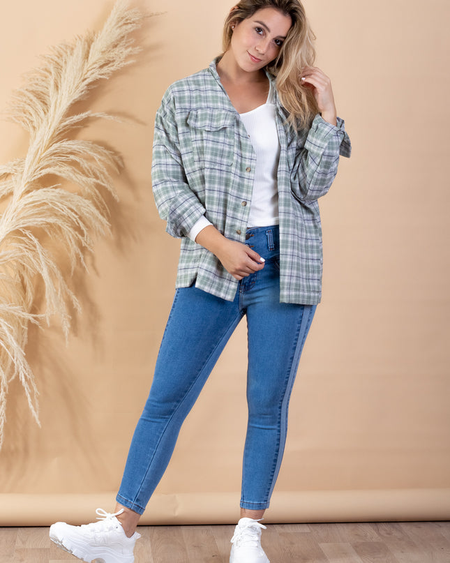 Blusa Leñadora - Verde