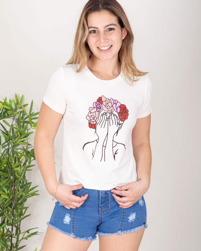 Polo Barú - Chica Flores - Perla