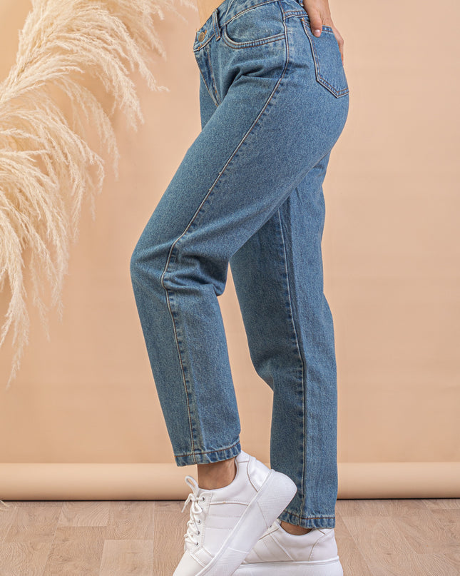 Pantalon Mom Jeans - Maiz