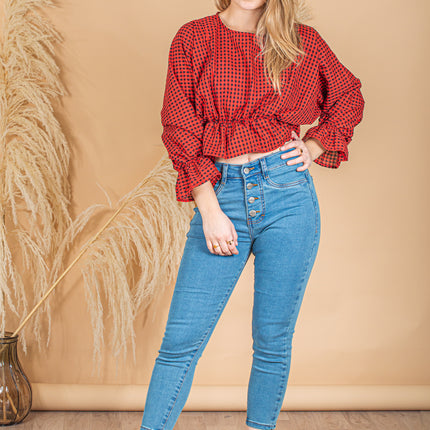 Blusa Kyara - Rojo