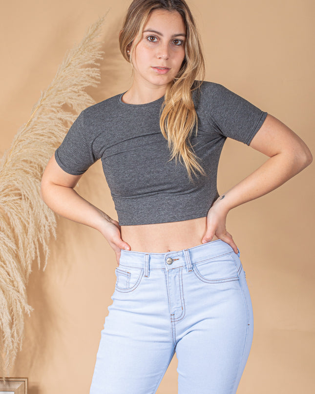Top Mica 2.0 - Negro Jaspeado