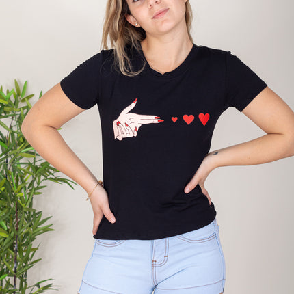 Polo Barú - Dedo Corazon - Negro