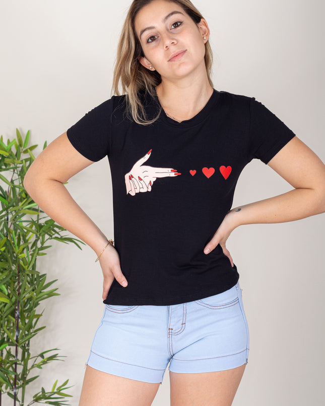 Polo Barú - Dedo Corazon - Negro