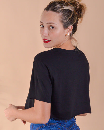 Crop Maya - Negro - Amour