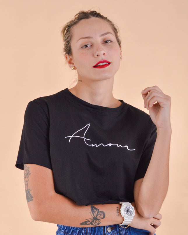 Crop Maya - Negro - Amour
