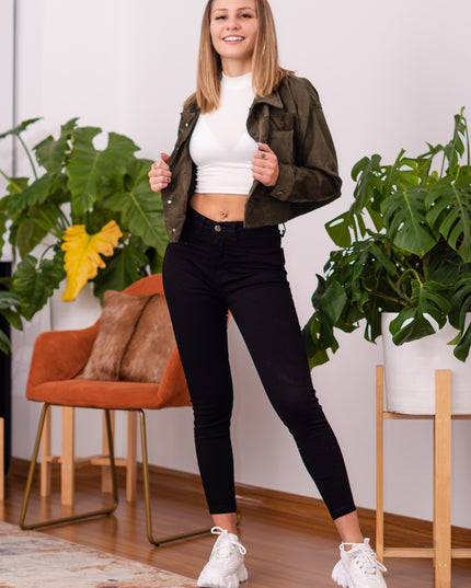 Casaca Cropped - Militar