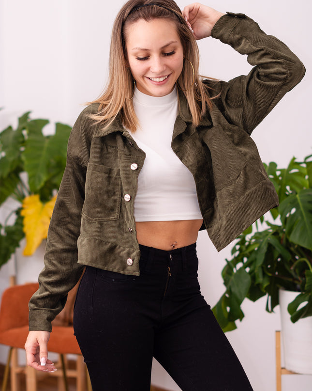 Casaca Cropped - Militar