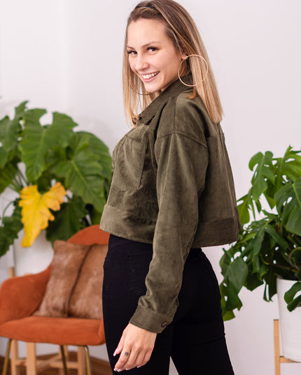 Casaca Cropped - Militar