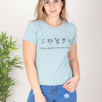 Polo Barú - Flores - Verde