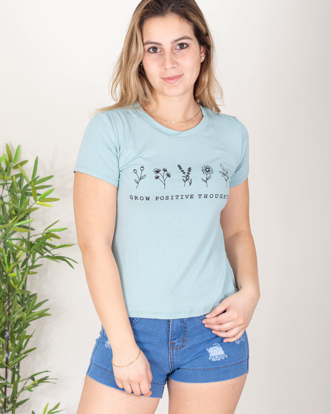 Polo Barú - Flores - Verde