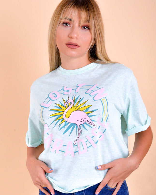 Polo California - Flamingo - Verde Agua