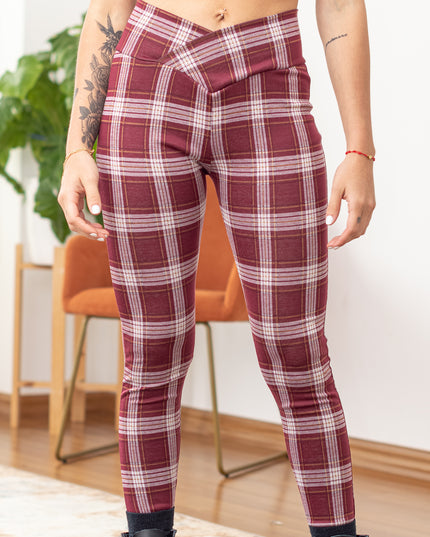 Pantalon Brigithe - Guinda